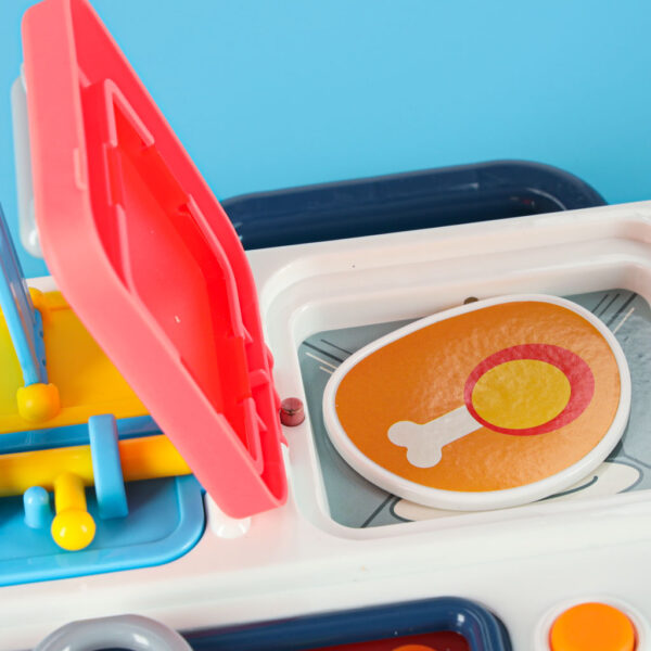 Tablica manipulacyjna sensoryczna montessori kuchnia zegar światło dźwięk - obrazek 13