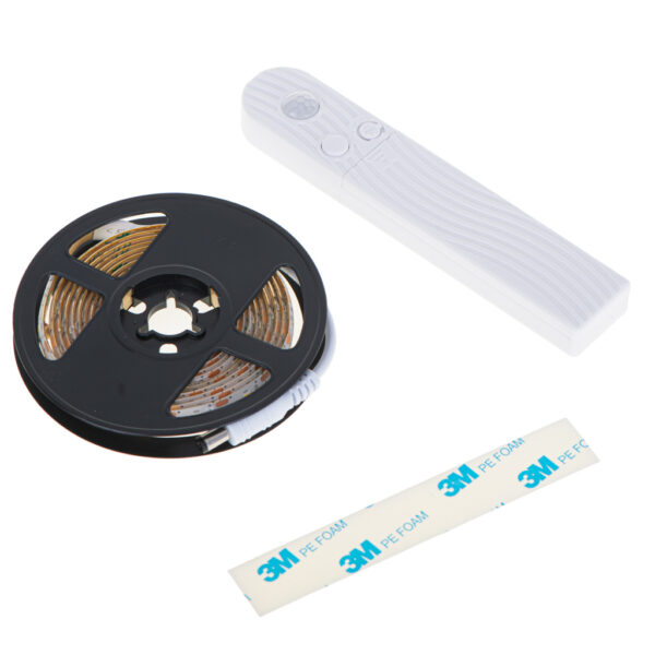 Taśma LED na baterie USB czujnik ruchu 2M zimny biały - obrazek 9