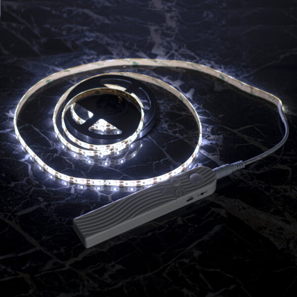 Taśma LED na baterie USB czujnik ruchu 2M zimny biały - obrazek 10