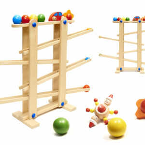 Tor kulkowy drewniany kulodrom montessori XXL