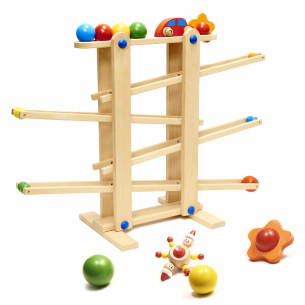 Tor kulkowy drewniany kulodrom montessori XXL - obrazek 2