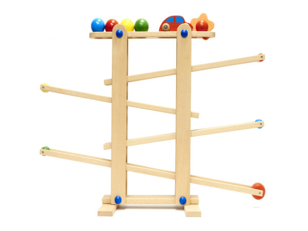 Tor kulkowy drewniany kulodrom montessori XXL - obrazek 7