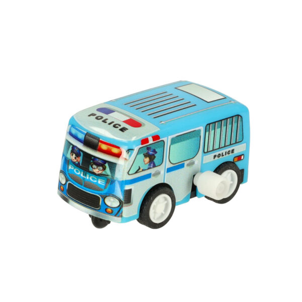 Tor samochodowy puzzle policja auto z napędem znaki drogowe ulica miasto 47 elementów - obrazek 8