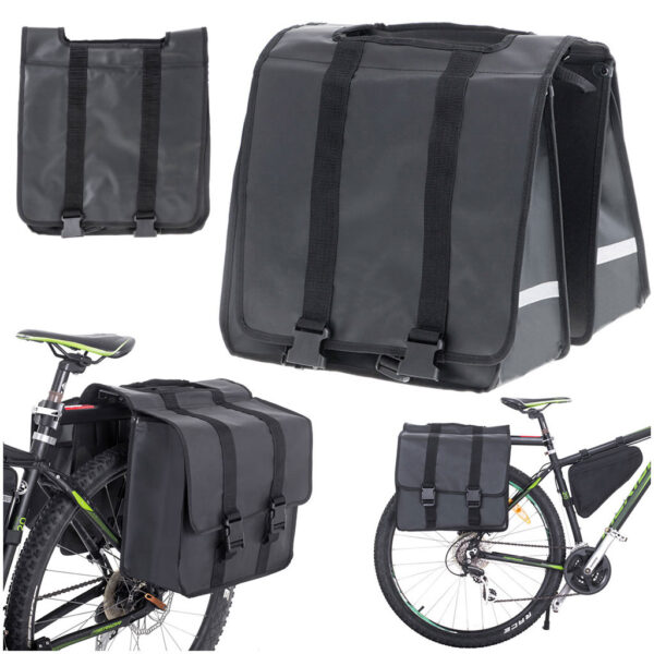 Torba sakwa RALLEX rowerowa podwójna dwukomorowa boczna na rower bagażnik 35L - obrazek 6