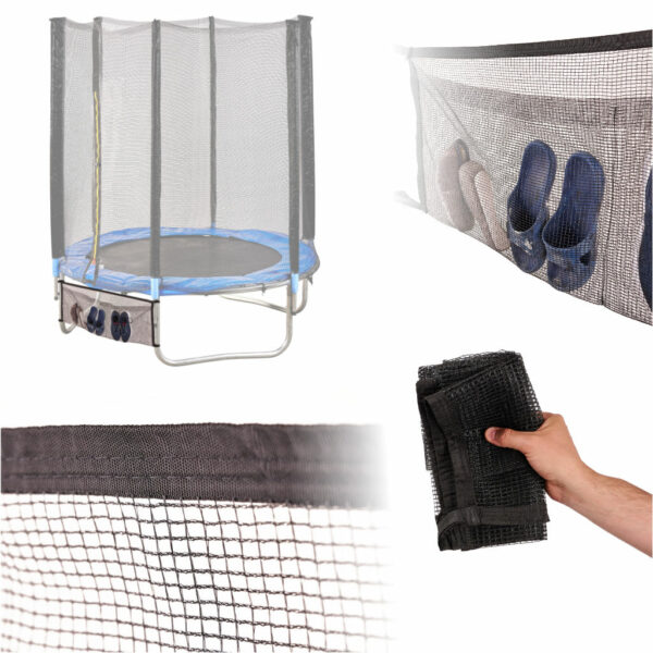 Torba siatka dolna do trampoliny organizer na buty klucze telefon 110cm - obrazek 2