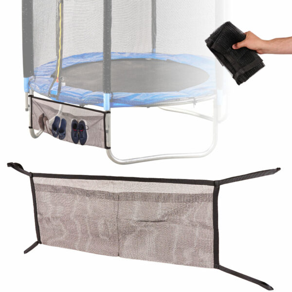 Torba siatka dolna do trampoliny organizer na buty klucze telefon 110cm - obrazek 5