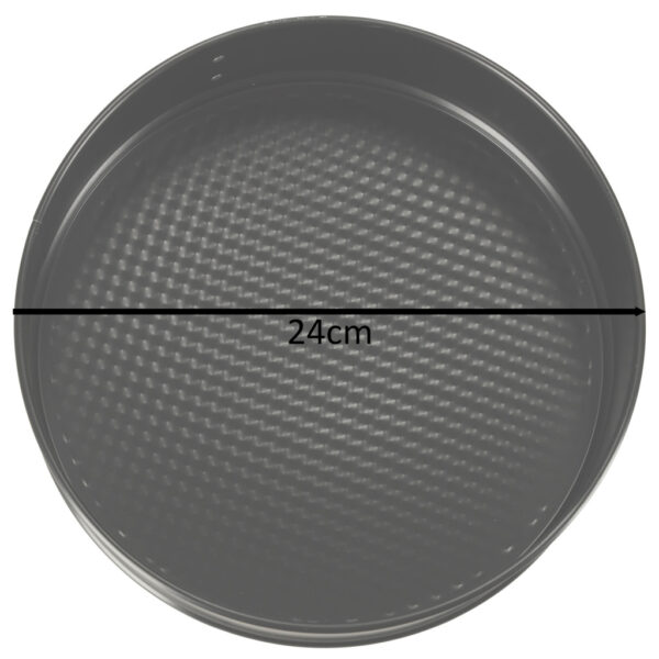 Tortownica forma do pieczenia z odpinanym rantem 24cm czarna - obrazek 2
