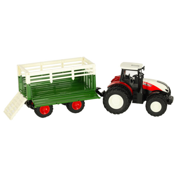Traktor RC zdalnie sterowany ciągnik rolniczy z przyczepą pilot farma prezent 2,4G 3,7V 500mAh - obrazek 6