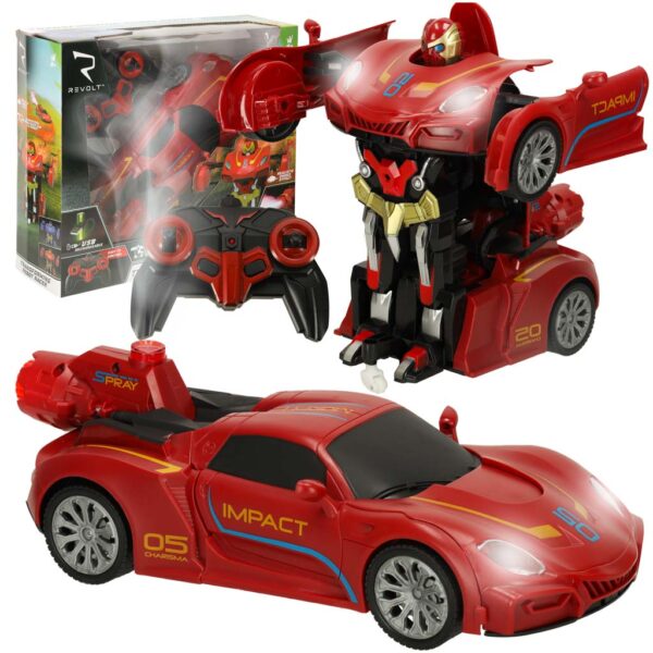 Samochód zdalnie sterowany Transformer Revolt TRANSFORMING ROBOT RACER czerwony - obrazek 10