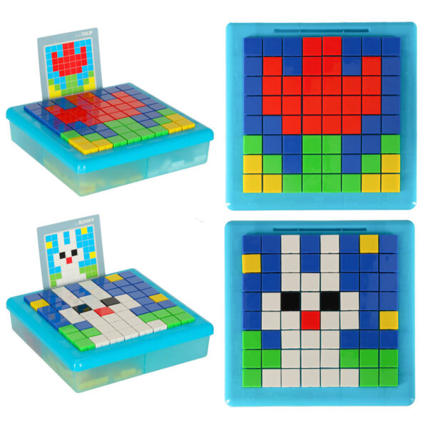 Układanka kreatywna logiczna klocki puzzle mozaika 175 elementów - obrazek 10