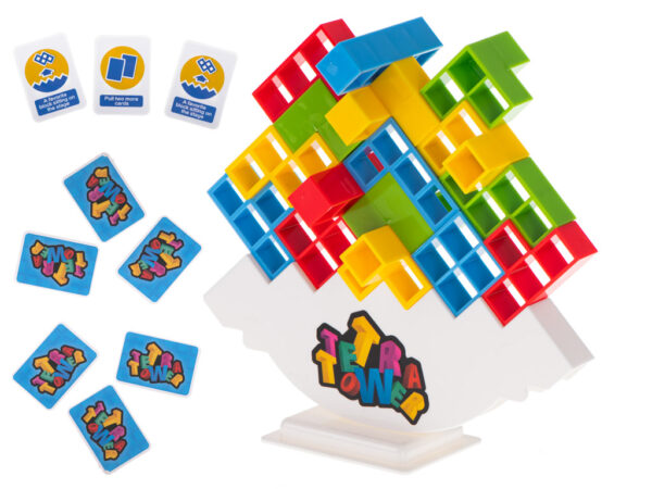 Gra zręcznościowa montessori gra logiczna układanka balansująca klocki tetris - obrazek 3