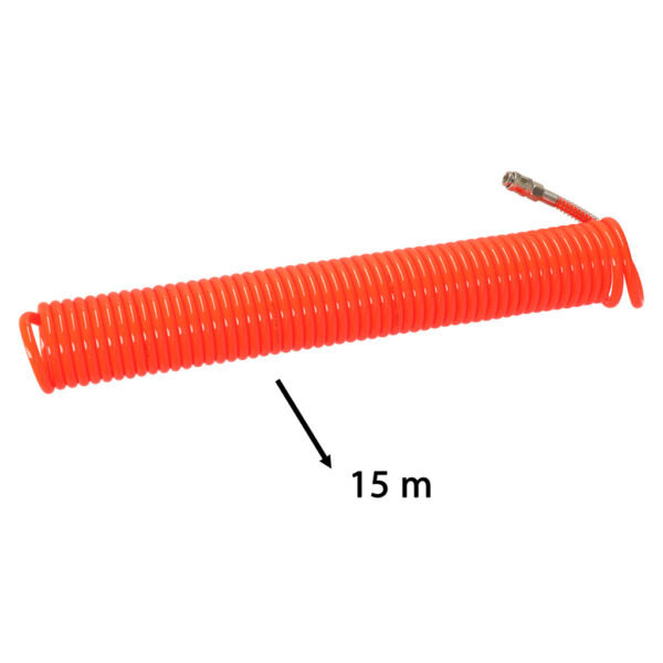 Wąż pneumatyczny spiralny zwijany do kompresora 12mm 15m KAFUWELL - obrazek 5