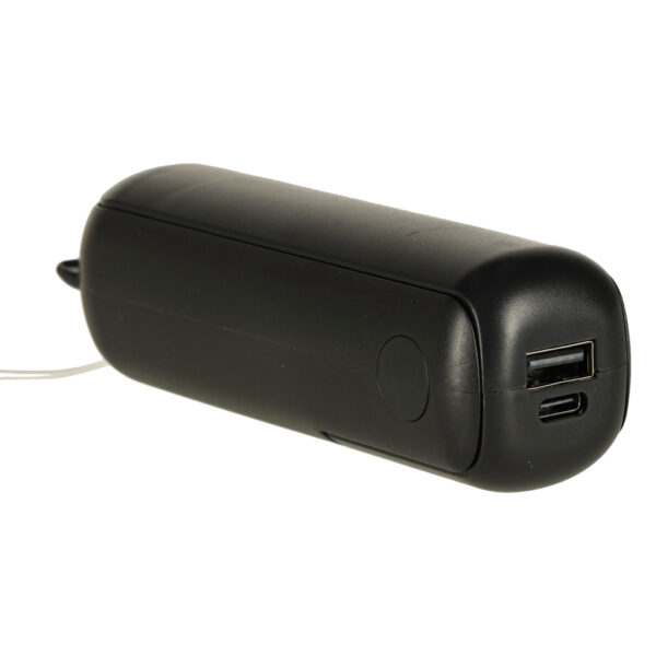 Wiatrak biurkowy wentylator mini ręczny składany wiatraczek przenośny USB czarny - obrazek 3