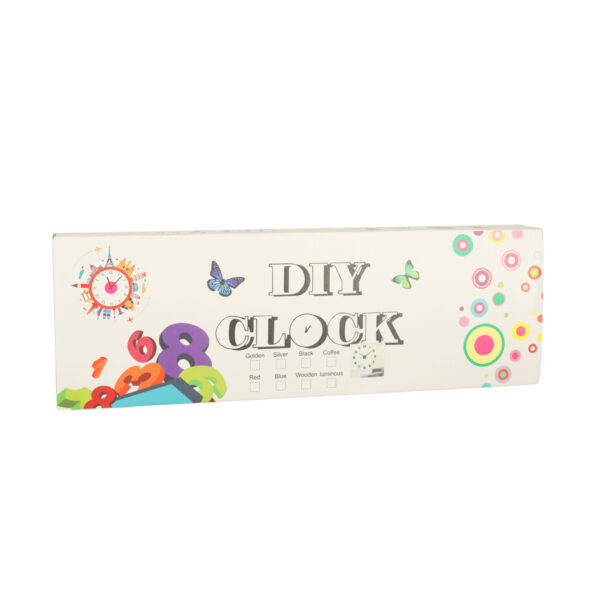 Zegar ścienny naklejany na ścianę 3D lustrzany DIY duży nowoczesny 80-120cm XL - obrazek 7